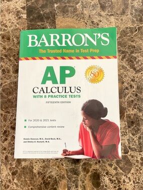 Barron's AP Calculus Test Prep Book - Green/White